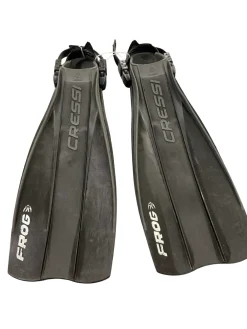 Used FROG CRESSI Underwater Fins Black LG