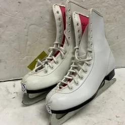 Used Girls Figure Skate White Junior 03