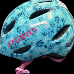 Used Giro BLUE FLOWERS Bike Helmet Carolina Blue SM