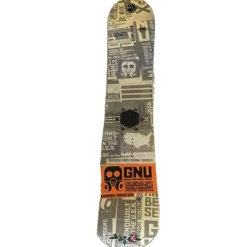 Used GNU Mens Snowboard Only White 157 cm