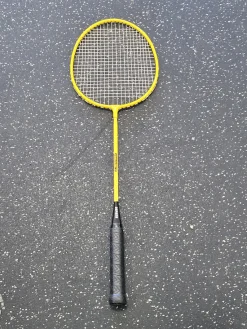 Used GOPHER Adult Badminton Racquet Yellow 4 3/8"