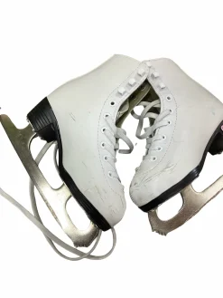 Used GS Girls Figure Skate White Youth 12.0