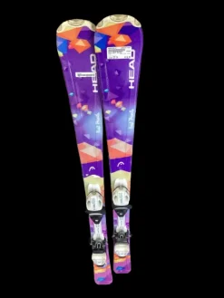 Used Head BEST FRIEND Girls DH Ski/Binding Purple 137 cm