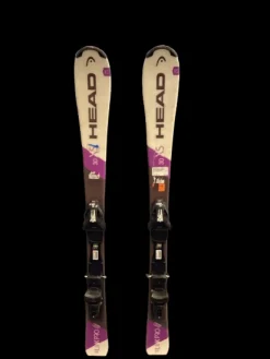 Used Head LINK PRO Girls DH Ski/Binding Purple 130 cm