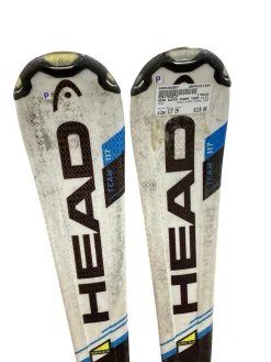 Used Head SUPER SHAPE TEAM Boys DH Ski/Binding Royal Blue 117 cm