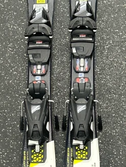 Used Head SUPER SHAPE TEAM Boys DH Ski/Binding Yellow 77 cm