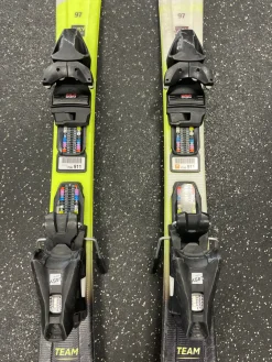 Used Head SUPER SHAPE TEAM Boys DH Ski/Binding Yellow 97 cm