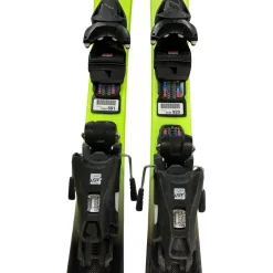 Used Head SUPER SHAPE TEAM Boys DH Ski/Binding Yellow 97 cm