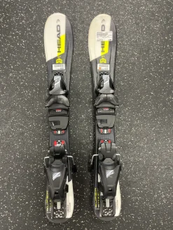 Used Head SUPER SHAPE TEAM Boys DH Ski/Binding Yellow 67 cm