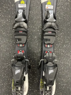 Used Head SUPER SHAPE TEAM Boys DH Ski/Binding Yellow 67 cm