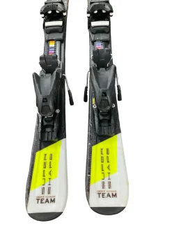 Used Head SUPER SHAPE TEAM Boys DH Ski/Binding Yellow 97 cm