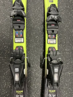 Used Head SUPER SHAPE TEAM Boys DH Ski/Binding Yellow 87 cm