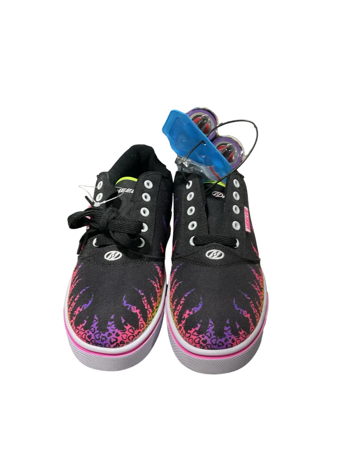 Used Heely BLACK/COLORFUL HEELYS Skateboard Heelys Black Senior 7