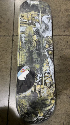 Used HIGHWATER TRANSIT DECK Skateboard Deck Only Black Regular