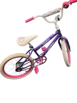 Used Huffy SEASTAR Training Wheel Bike Girls Purple 18"