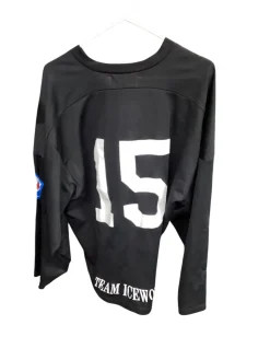 Used Ice World Hockey Practice Jersey Black Senior