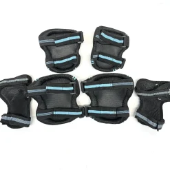 Used Inline Protective Set Black And Carolina Blue Youth