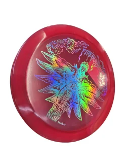 Used Innova FIRE BIRD Disc Golf Driver Red