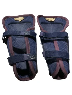 Used Itech SG8 Junior Shin Guards Navy Blue 9 1/2"