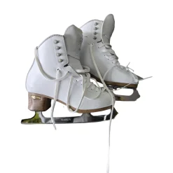 Used Jackson EVO FIGURE SKATES 4.5R Girls Figure Skate White Junior 04.5