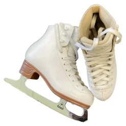 Used Jackson MYSTIQUE Girls Figure Skate White Youth 13.0