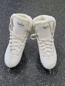 Used Jackson SOFT SKATE Girls Figure Skate White Junior 03