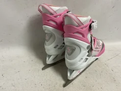 Used Jackson SOFTEC ADJ 2-6 Women’s Figure Skates White And Pink Adjustable