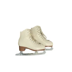 Used Jackson SZ 13 JACKSON EXCEL SKATE Girls Figure Skate White Youth 13.0