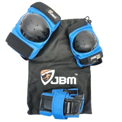 Used JBM PAD SET Skateboard Elbow Pads Royal Blue Youth