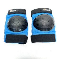 Used JBM PAD SET Skateboard Elbow Pads Royal Blue Youth