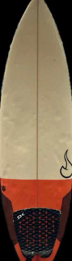 Used JOHN SANTOS Surfboard White 5Ft 8In