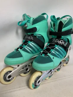 Used K2 ALEXIS 84 PRO Senior Aggressive Skates Teal Senior 9