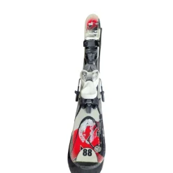 Used K2 AMP INDY JSL JUNIOR SKIS Boys DH Ski Bindings White