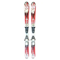 Used K2 AMP STRIKE JR Girls DH Ski/Binding Red 112 cm