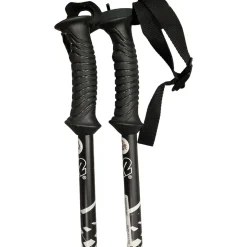 Used K2 AUTO SERIES 6061 Womens DH Ski Pole Black 120 cm / 48 in