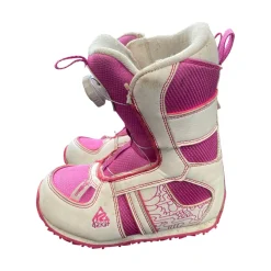 Used K2 BOA Girls Snowboard Boots Pink Youth 12.0