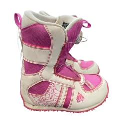 Used K2 BOA Girls Snowboard Boots Pink Youth 12.0