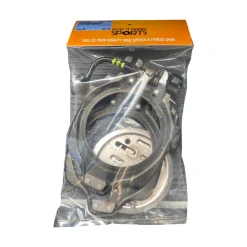 Used K2 CLICKER Boys Binding Only Silver And Black MD