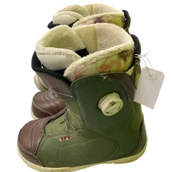 Used K2 CONTOUR Womens Snowboard Boots Green Senior 9