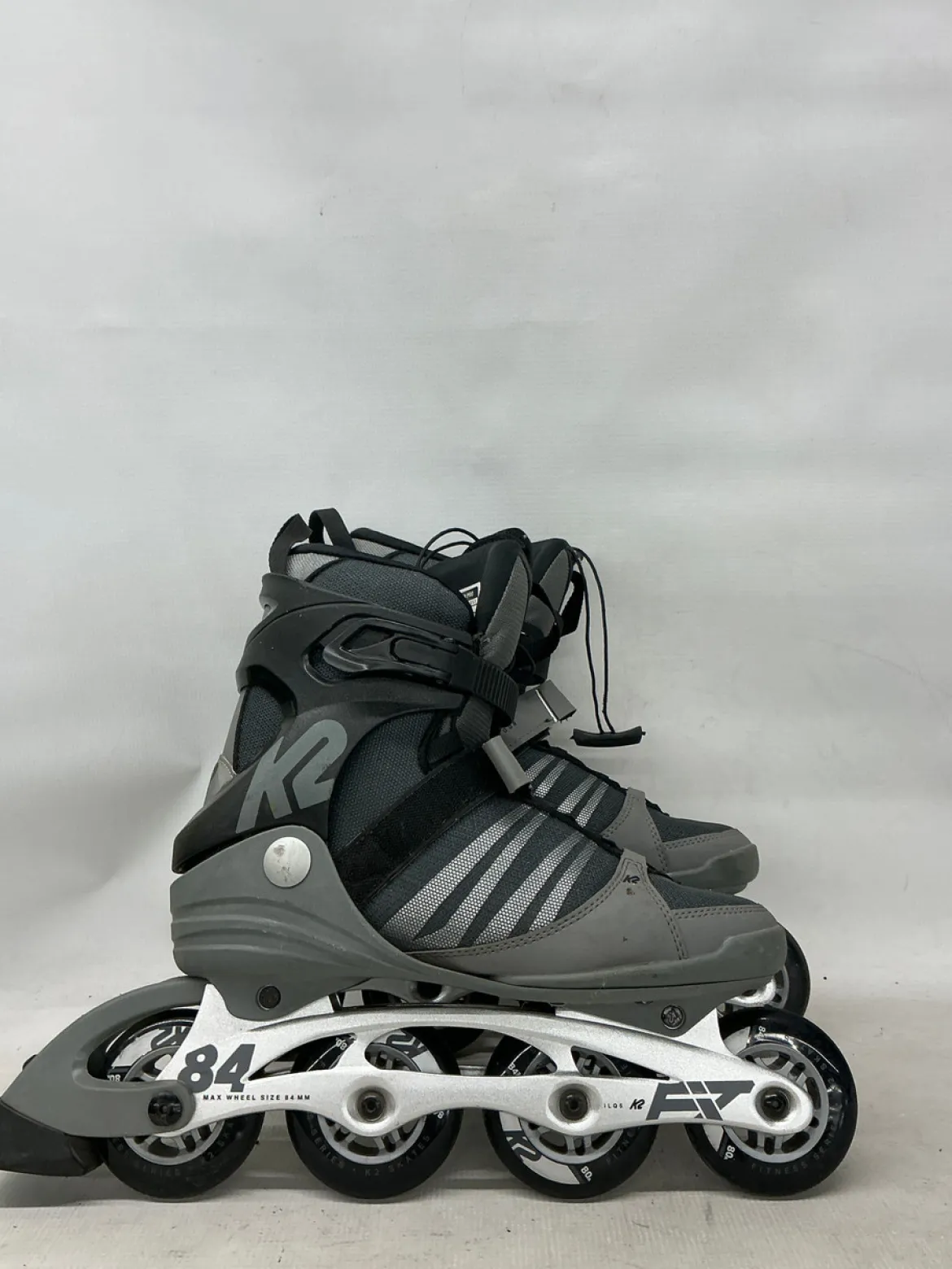 Used K2 F.I.T. 84 PRO Senior Rec Fitness Skates Grey Senior 9