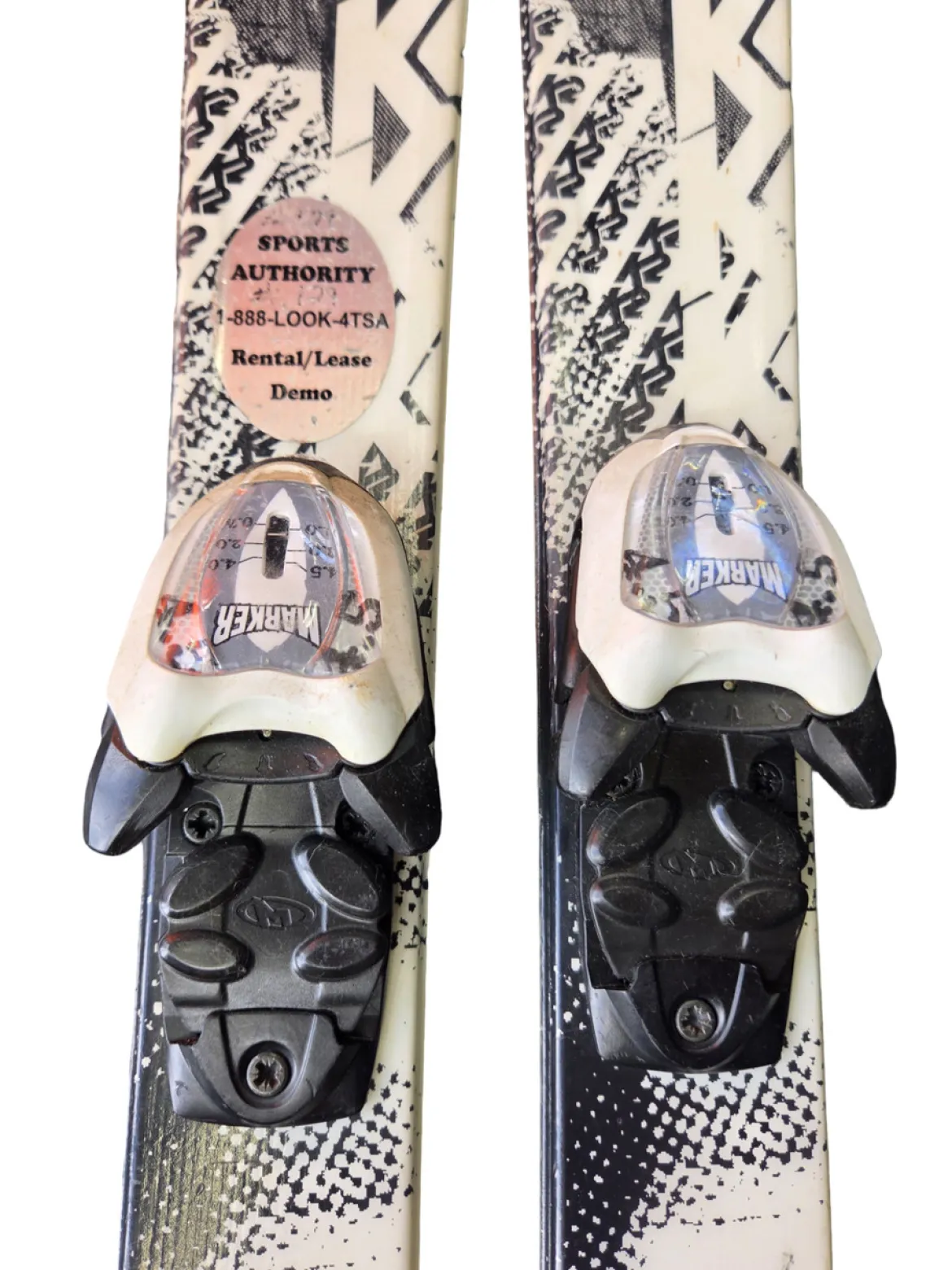 Used K2 INDY JUNIOR SKIS W/MARKER 4.5 BINDINGS Boys DH Ski/Binding None 112 cm