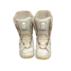 Used K2 KAT BOA Girls Snowboard Boots White Junior 03