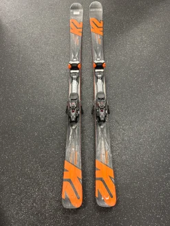 Used K2 KONIC SKIS Mens DH Ski/Binding Orange 177 cm