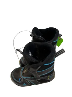 Used K2 MINI TURBO BOA Snowboard Boots Black Youth 13.0