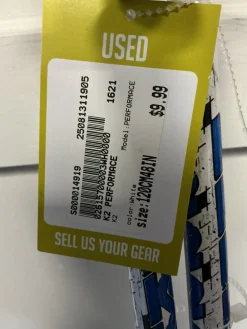 Used K2 PERFORMACE Womens DH Ski Pole White 120 cm / 48 in