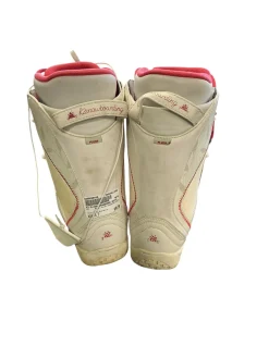 Used K2 PLUSH SNOWBOARD BOOTS Girls Snowboard Boots Pink And White Senior 7
