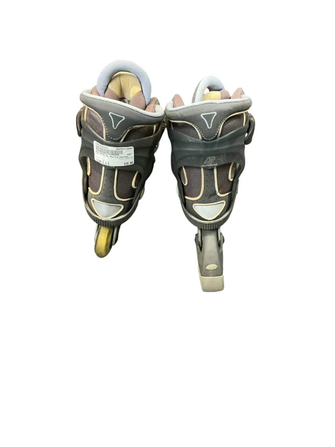 Used K2 SKYE SL Senior Aggressive Skates Grey Senior 8.5