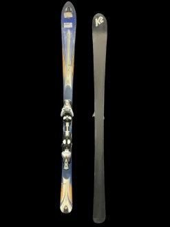 Used K2 TRINE SKIS Womens DH Ski/Binding Royal Blue 154 cm