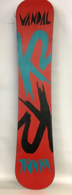 Used K2 VANDAL 142 CM Boys Snowboard Only Black 142 cm