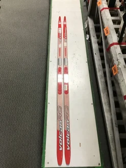 Used Karhu VOLCAN Boys XC Skis Only Red